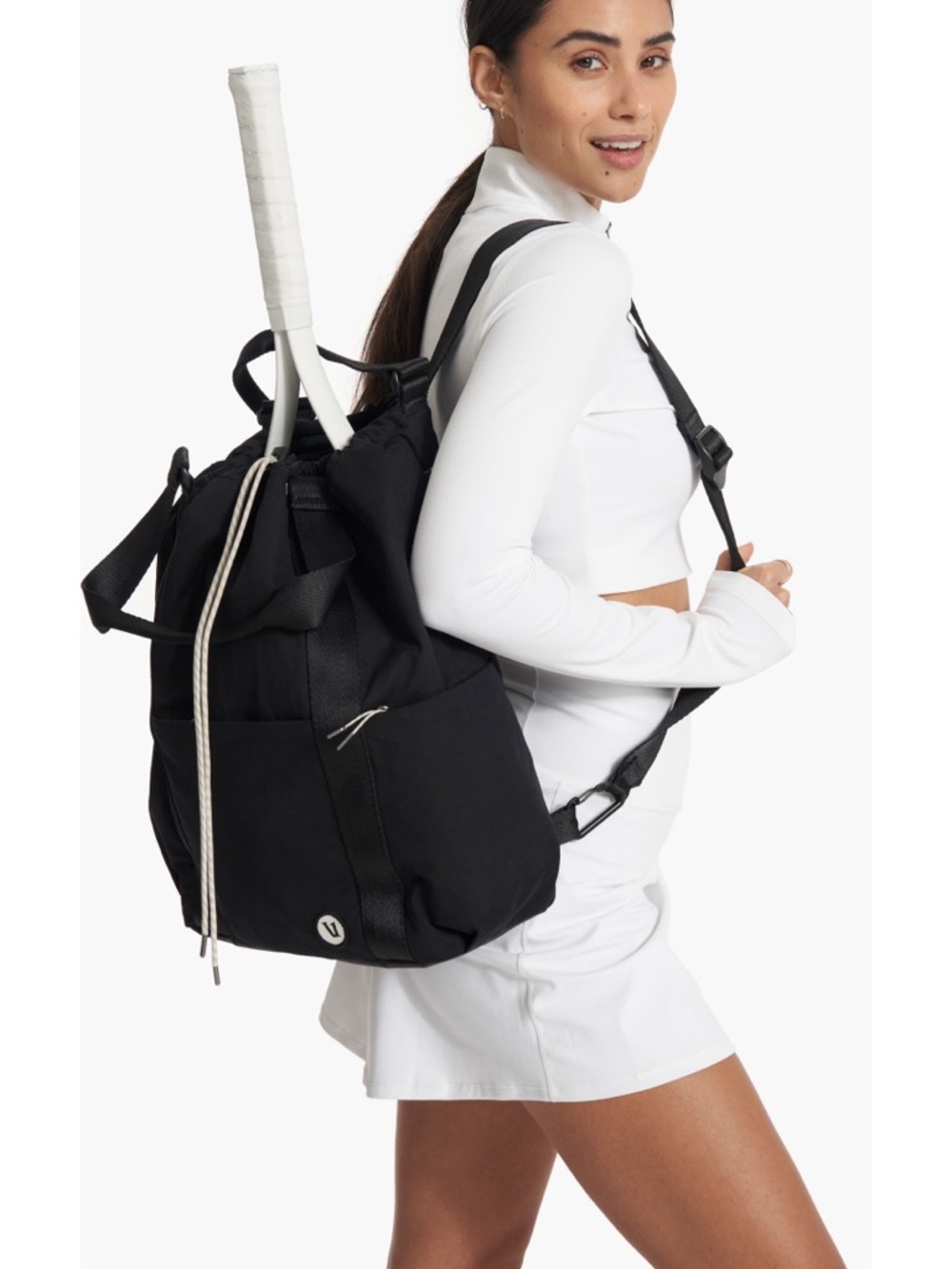 NWT Vuori V1 Convertible Black Sports Tote Backpack Bag UNISEX